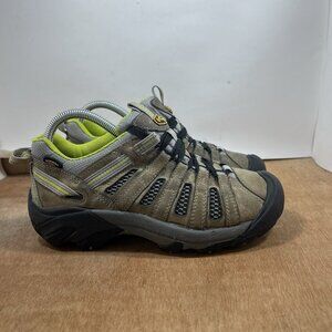 Keen Voyageur Shoes Women Size 7.5 Brown Green Waterproof Hiking Trail 1010141
